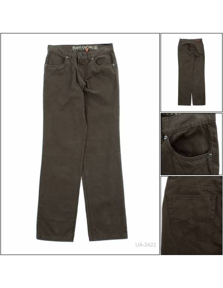 Celana Panjang Cotton Cowok Coklat Tua Elviti 33-38