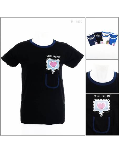 Kaos Oblong Cewek Lengan Pendek Milk Shake