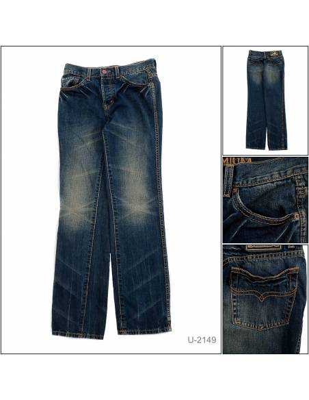 Celana Jeans Panjang Cowok Biru Tua Lea 29-32