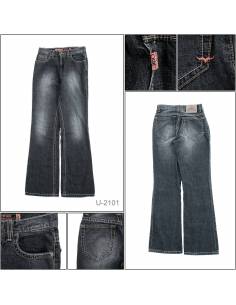 Celana Panjang Jeans Cowok Abu Tua Lea 29-36