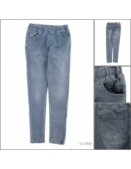 Celana Panjang Jeans Cewek Abu-abu Stretch Emerald 27-28