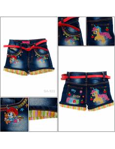 Celana Pendek Jeans Anak Cewek Pinky 2-6