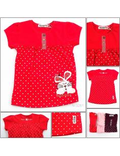 T-shirt/Atasan Anak Cewek Lengan Pendek Genee 5-6