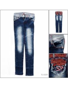 Celana Panjang Jeans Cewek Biru Tua Tara 27-30