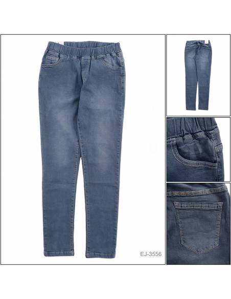 Celana Panjang Jeans Cewek Stretch Biru Tua Emerald 31-34