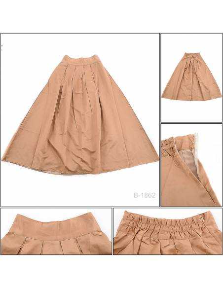 Rok Panjang/Long Skirt Coklat Muda Emerald All Size