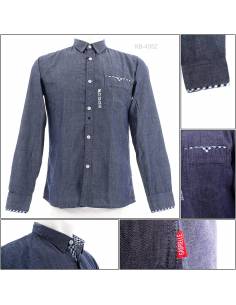 Kemeja Cowok Lengan Panjang Gabrielle S-XL