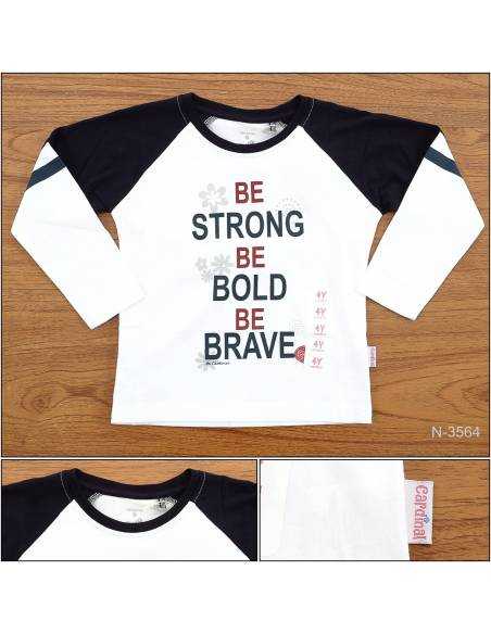 T-shirt/Kaos Oblong Anak Cewek Lengan Panjang Cardinal 4-8