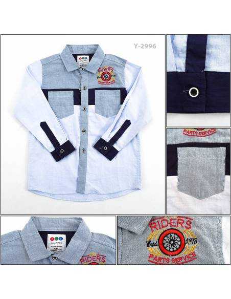 Kemeja Anak Cowok Lengan Panjang RGB 6