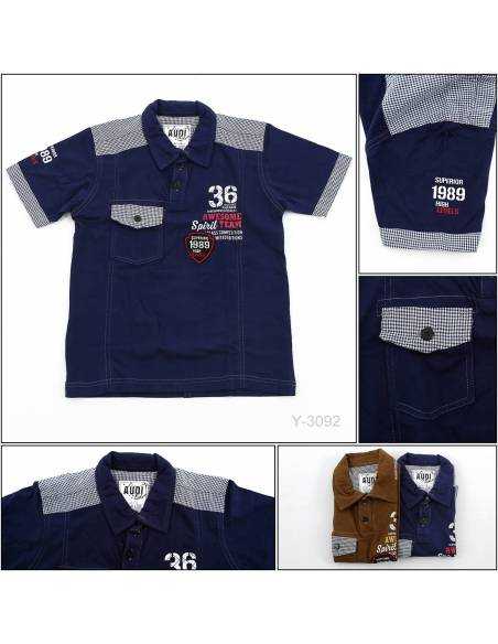 Kaos  Anak Cowok Lengan Pendek Audi 4-8