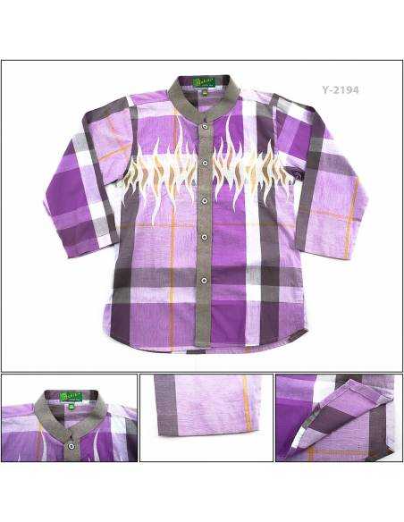 Kemeja Muslim Anak Cowok Lengan Panjang Hakiki 8