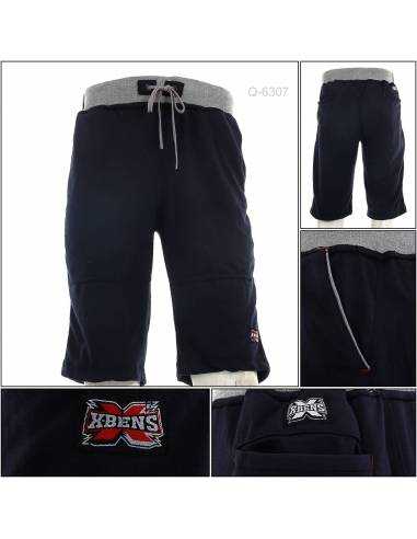 Celana Kolor Pendek/Celana Santai Cowok Biru Tua X-Bens M-XL