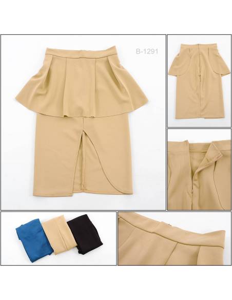 Rok Span Pendek Resleting Belakang All Size