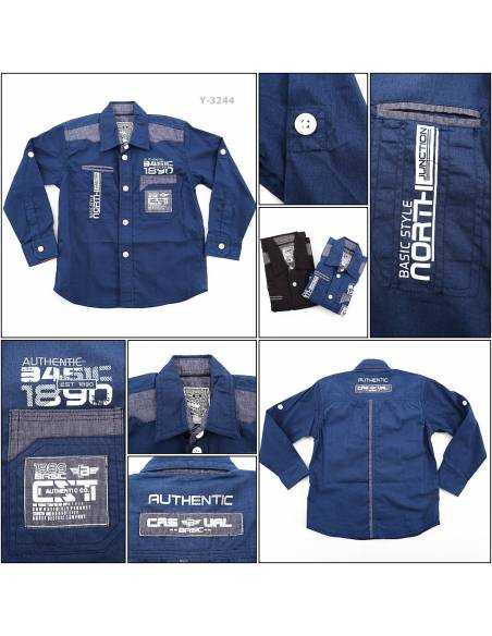 Kemeja Anak Cowok Lengan Panjang Stingray 4