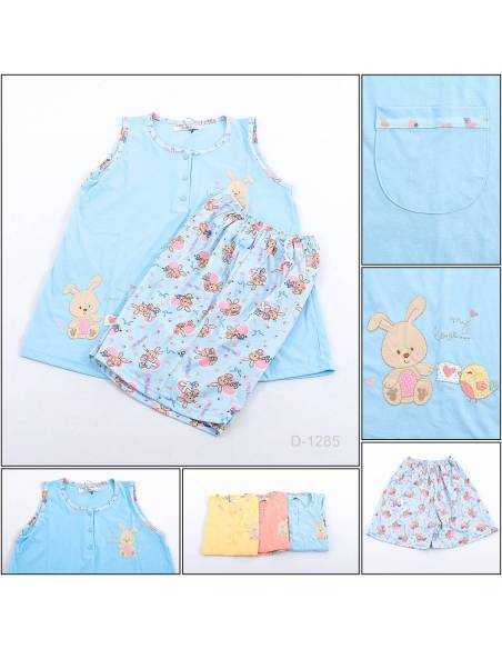 Baby Doll/Night Gown/Baju Tidur Cewek Tanpa Lengan Anne Claire All Size