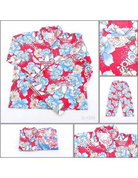 Piyama/Pajamas/Night Gown Cewek Lengan Panjang Adidas All Size