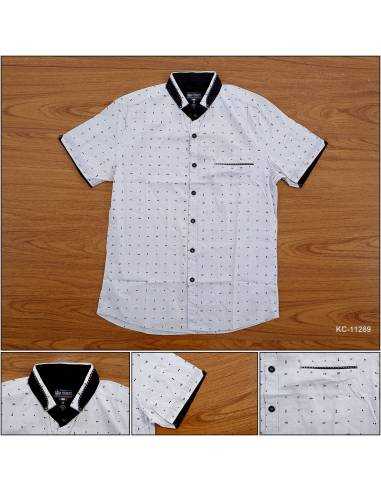 Kemeja Cowok Slim Fit Lengan Pendek Tom Ferrick's M-XL
