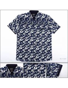 Kemeja Cowok Reguler Lengan Pendek Tom Ferrick's 2XL- 3XL