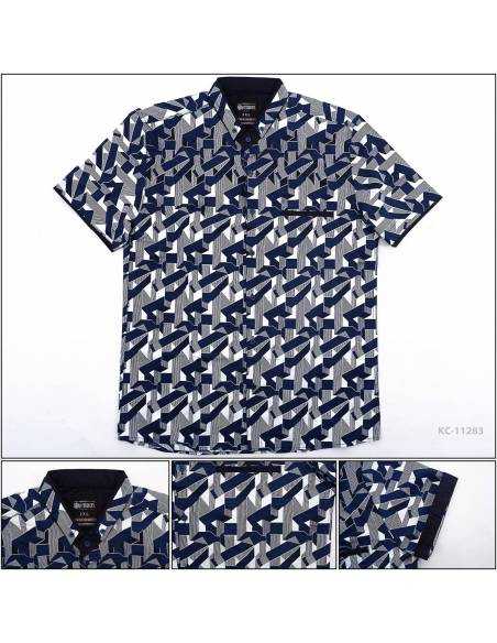 Kemeja Cowok Reguler Lengan Pendek Tom Ferrick's 2XL- 3XL