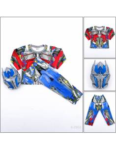 Setelan Kaos Anak Cowok+Topeng Lengan Panjang Design Toon 8