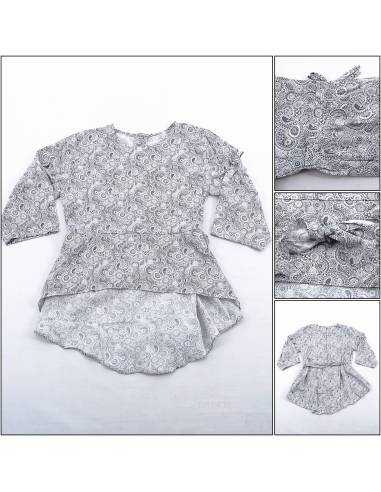 Atasan Blus Cewek Motif Lengan Panjang Mikka All Size