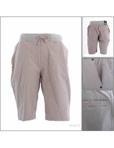 Celana Pendek Cowok Rib Kolor Coklat DC 2XL-4XL