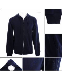 Jacket Jumper/Hoodie/Jaket Kaos Cowok Biru Tua Fenda M-XL