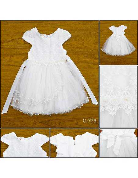 Gaun Pesta Anak Cewek/Gaun Pesta/Children Party Dress Putih 3XK 12-13