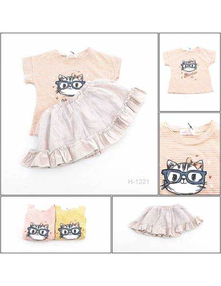 Setelan Anak Cewek/Children Clothes Lengan Pendek Min Chun Size 9-12