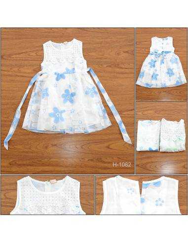Gaun Pesta Anak Cewek/Clothes Party Dress Tanpa Lengan XiXiBaoBei 12-14