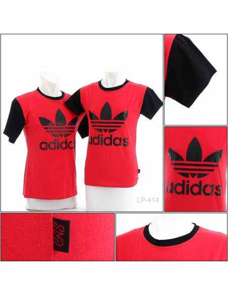 Kaos Oblong Reglan Couple Lengan Pendek Cas All Size