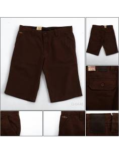 Celana Pendek Cowok Katun Hijau Tua Elviti 33 - 38