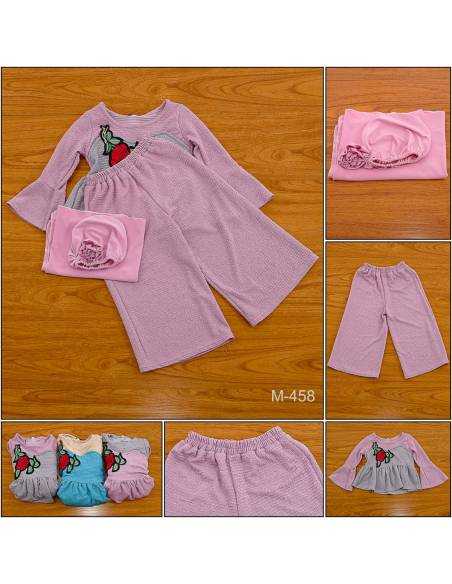 Setelan Baju Muslim/One Set Muslim Anak Cewek Zaza 3-7