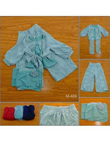 Setelan Baju Muslim/One Set Muslim Anak Cewek Zaza 5-7
