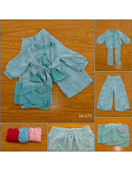 Setelan Baju Muslim/One Set Muslim Anak Cewek Zaza 11-13