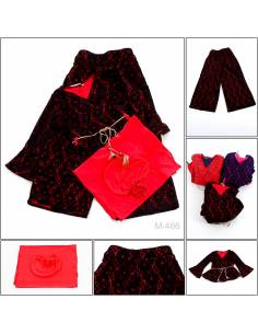 Setelan Baju Muslim/One Set Muslim Anak Cewek Burton 5-7