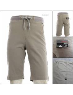 Celana Pendek Cowok Rib Kolor Coklat Muda Erce M-XL