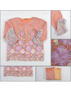 Atasan Brukat Cewek Lengan 3/4 GB XXXL