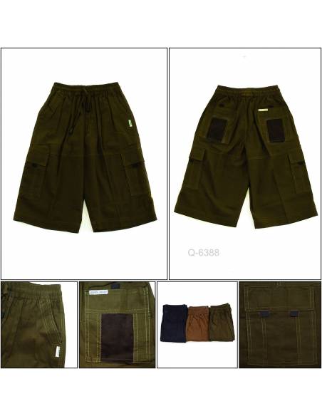 Celana Pendek Cowok Rib Kolor Alpheus M -L