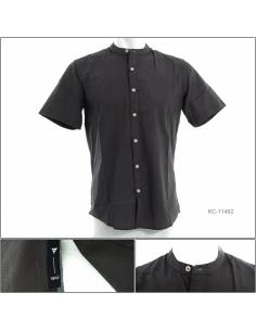 Kemeja Muslim Cowok Lengan Pendek Triple S-XL