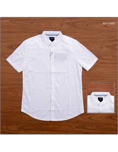 Kemeja Cowok Slim Fit Lengan Pendek Triple S-XL