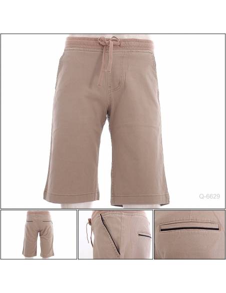 Celana Pendek Cowok Rib Kolor Coklat Vice 27-32