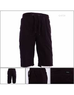 Celana Pendek Cowok Rib Kolor Coklat Tua Arvada M-XL