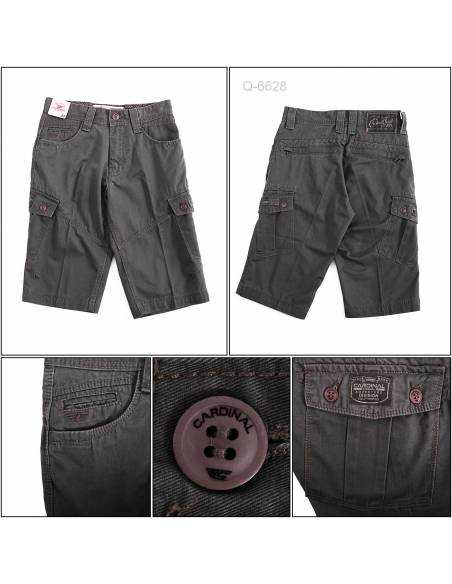 Celana Pendek Cowok Cargo Abu Tua Cardinal 27-32