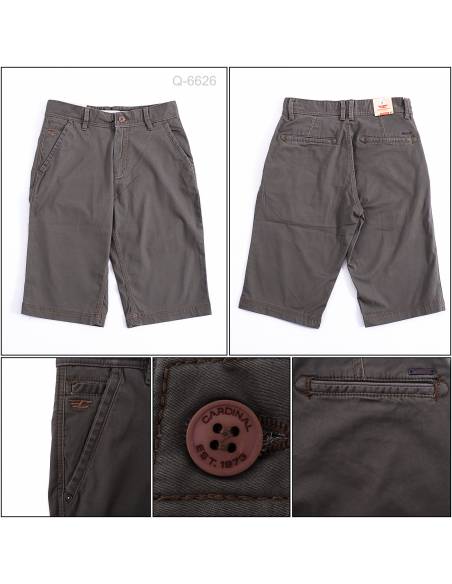 Celana Pendek Cowok Katun Abu Cardinal 33-38