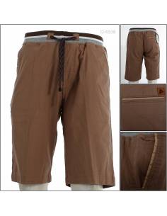 Celana Pendek Cowok Rib Kolor Coklat Muda Top Ten 3XL-4L