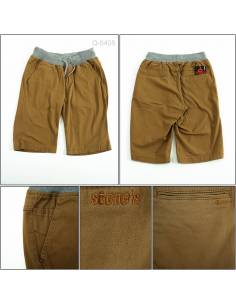 Celana Pendek Cowok Rib Kolor Coklat Stones 27-32