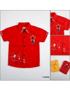 Kemeja Anak Cowok Lengan Pendek Benri M-L