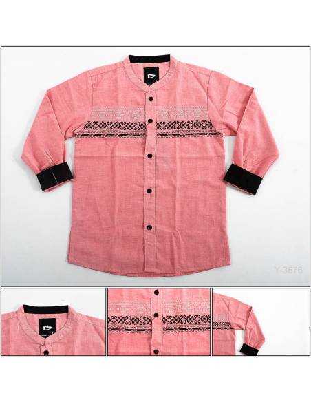 Kemeja Muslim Anak Cowok Lengan Panjang Benri 4-8