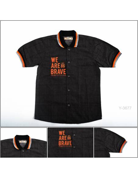 Kemeja Anak Cowok Lengan Pendek Benri 4-8